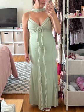 Green Flower Dress